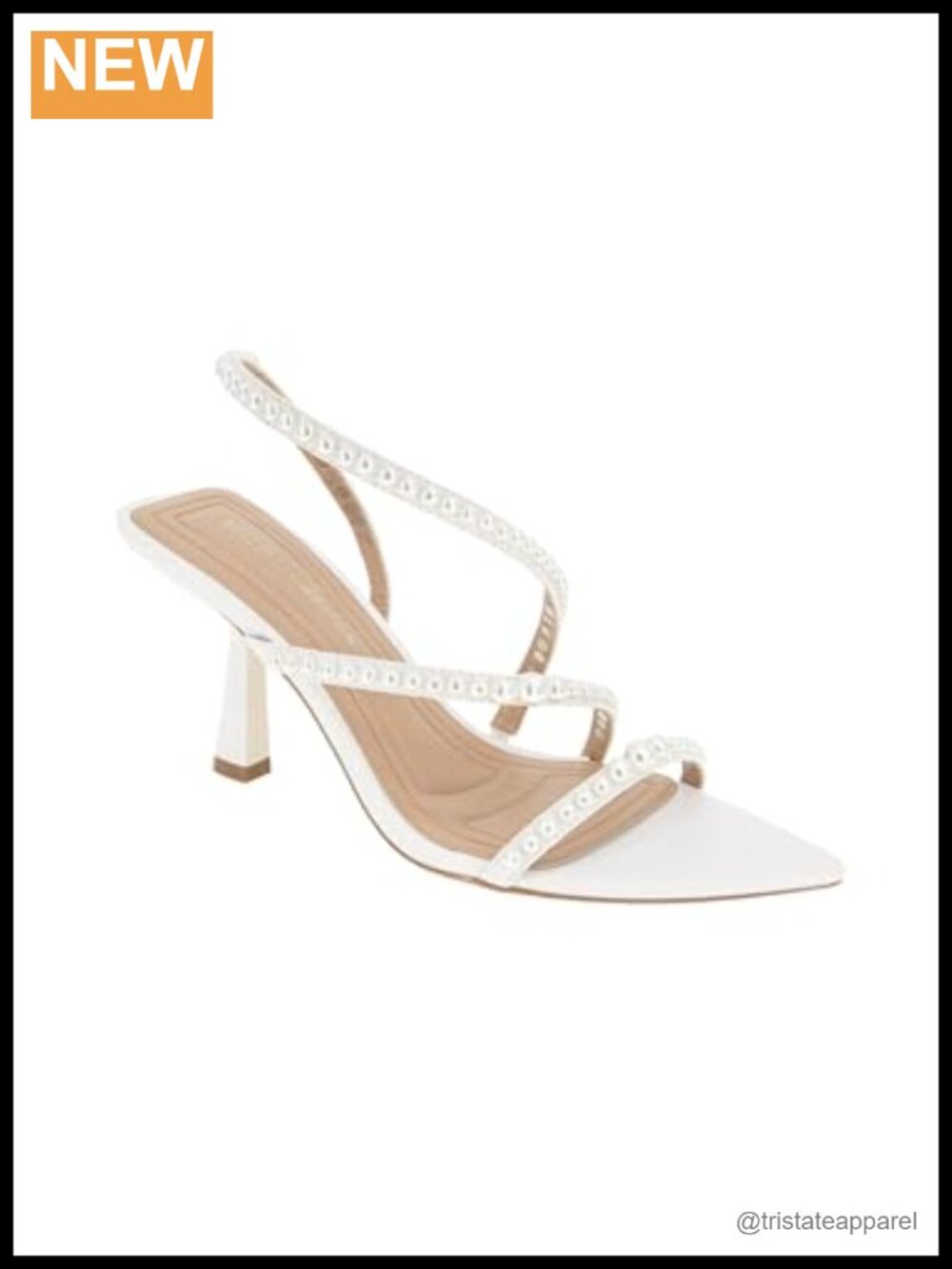 Pointed Toe Faux Leather Stiletto Heeled Sandals Ankle Strap Buckle